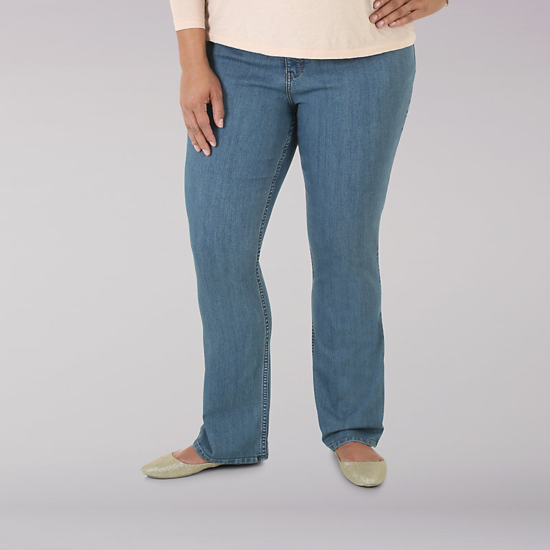 riders by lee plus size mid rise bootcut jeans