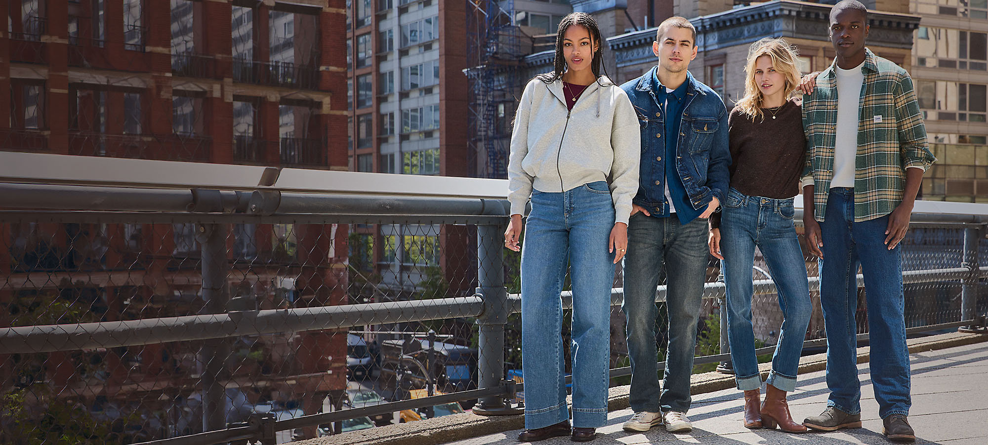 Couple wearing Legendary Denim from Lee.
