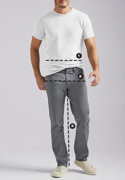 How to measure: Men's Bottoms