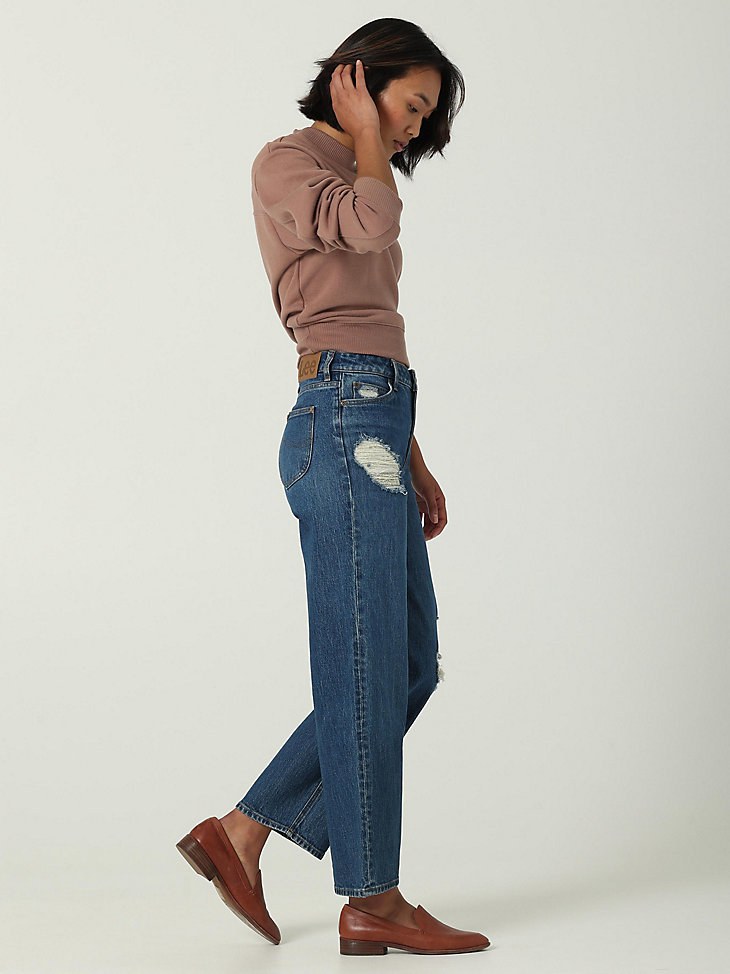 WOMEN’S LEE EUROPEAN COLLECTION HIGH RISE CROP WIDE LEG JEAN