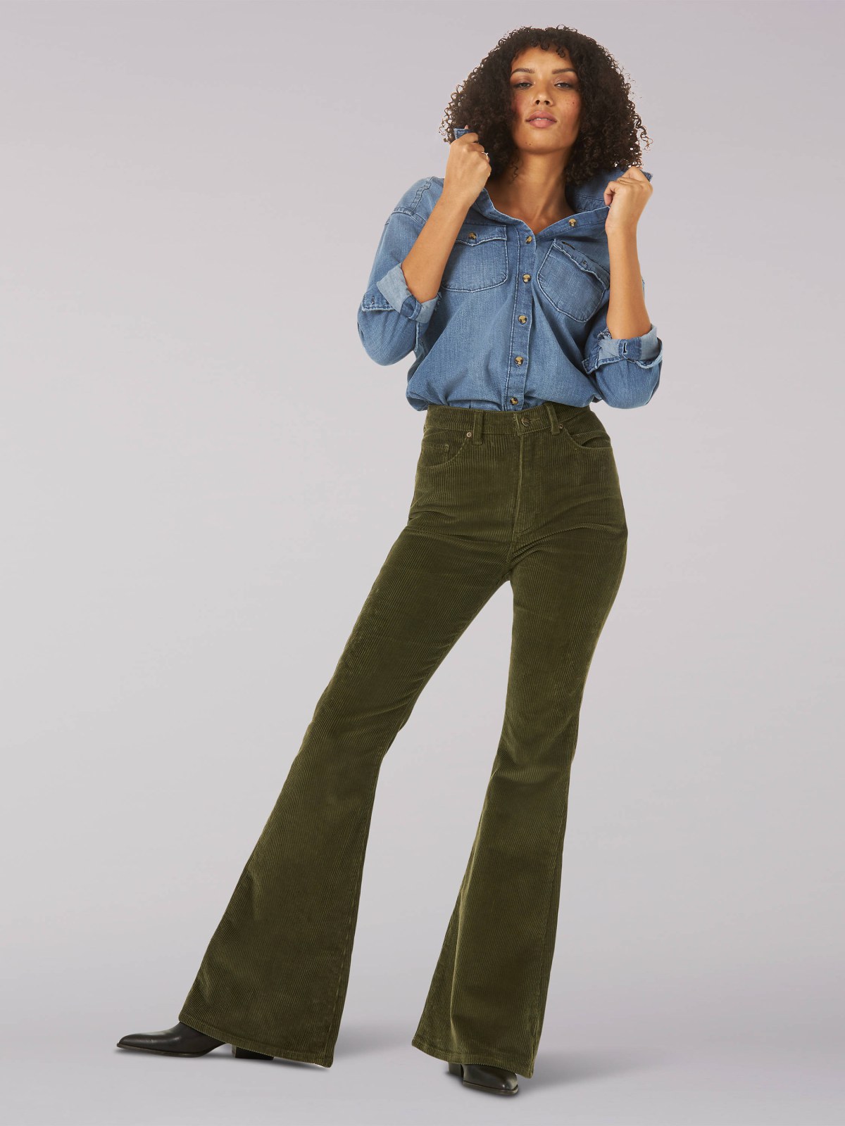 Vintage Modern Corduroy Flare Jean