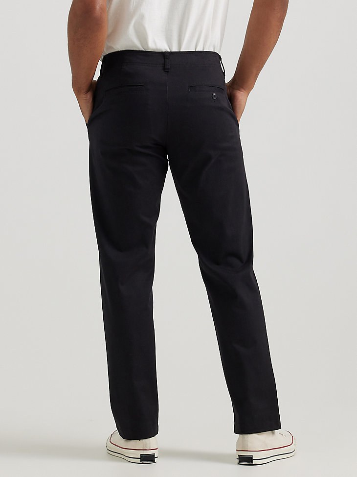 MEN'S EXTREME COMFORT MVP STRAIGHT FIT FLAT FRONT PANT IN UNION-ALLS™ BLACK
