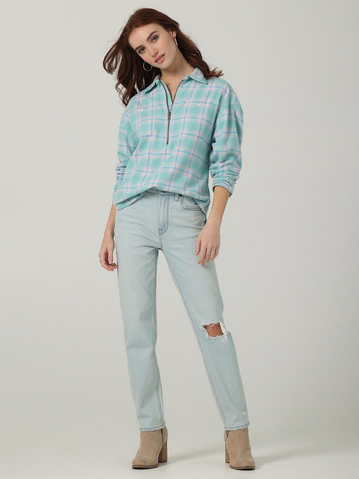 WOMENS VINTAGE MODERN HIGH RISE STRAIGHT LEG JEAN:RIGHT WRONGS:29