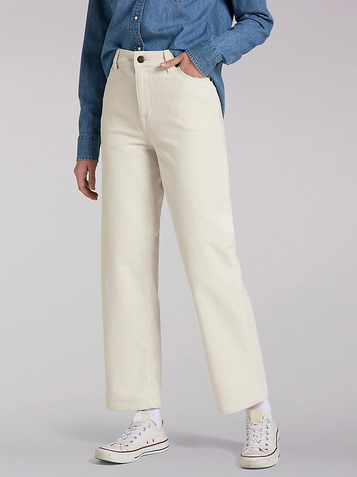 WOMEN’S LEE EUROPEAN COLLECTION HIGH RISE CROP WIDE LEG JEAN
