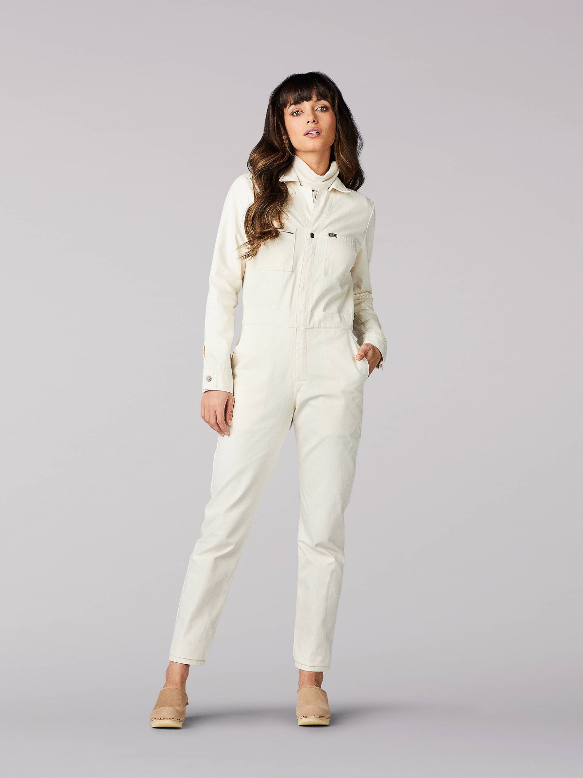 WOMEN'S VINTAGE MODERN UNION-ALL™ IN ECRU HERRINGBONE