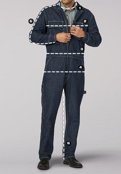How to measure: Men's Unionalls