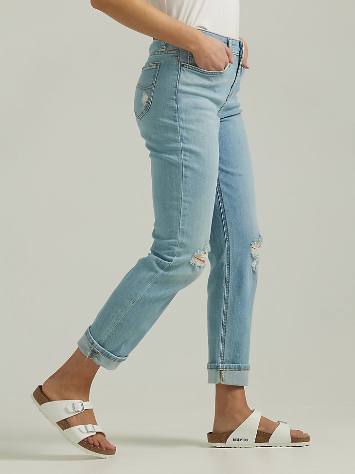 WOMEN'S LEGENDARY BOYFRIEND JEAN IN ONE TONE