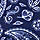 Navy Paisley