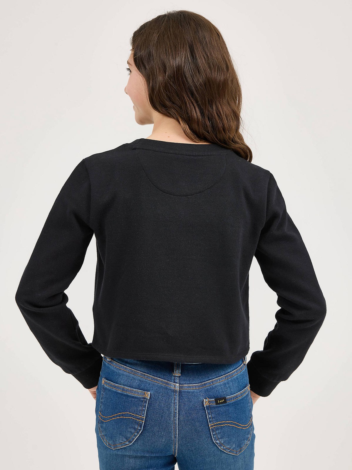 Girl's Crop Logo Crewneck - view 2