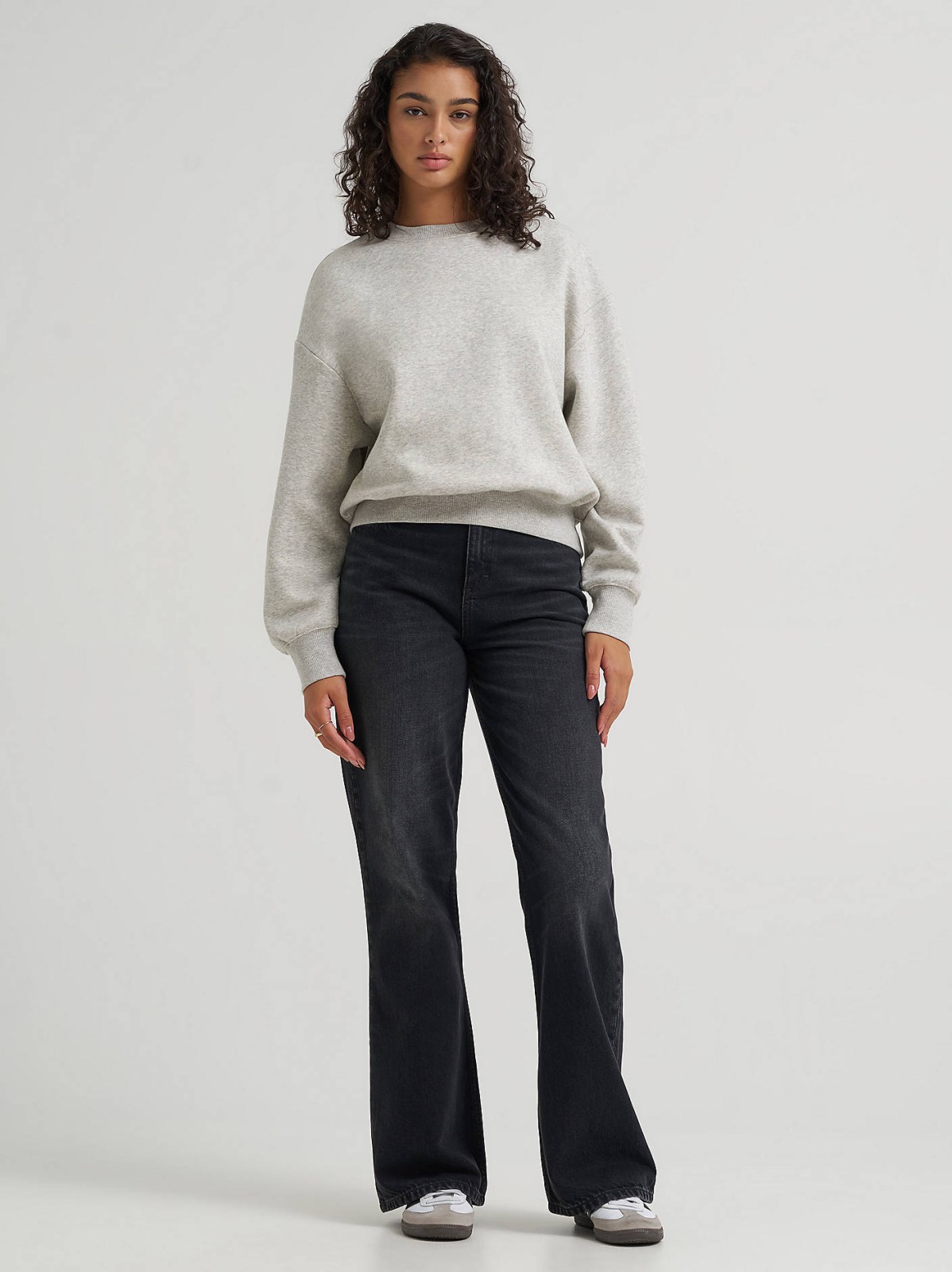 Women's Solid Crew Neck Sweatshirt - view 6