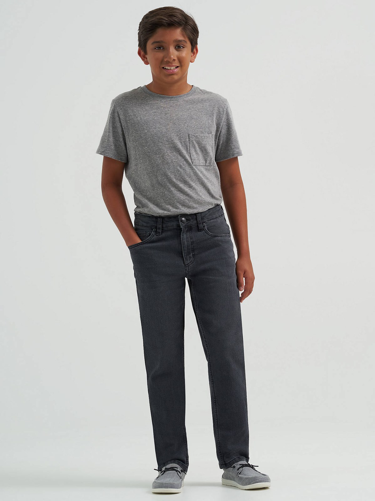 Boy's Regular Straight Stretch Jean
