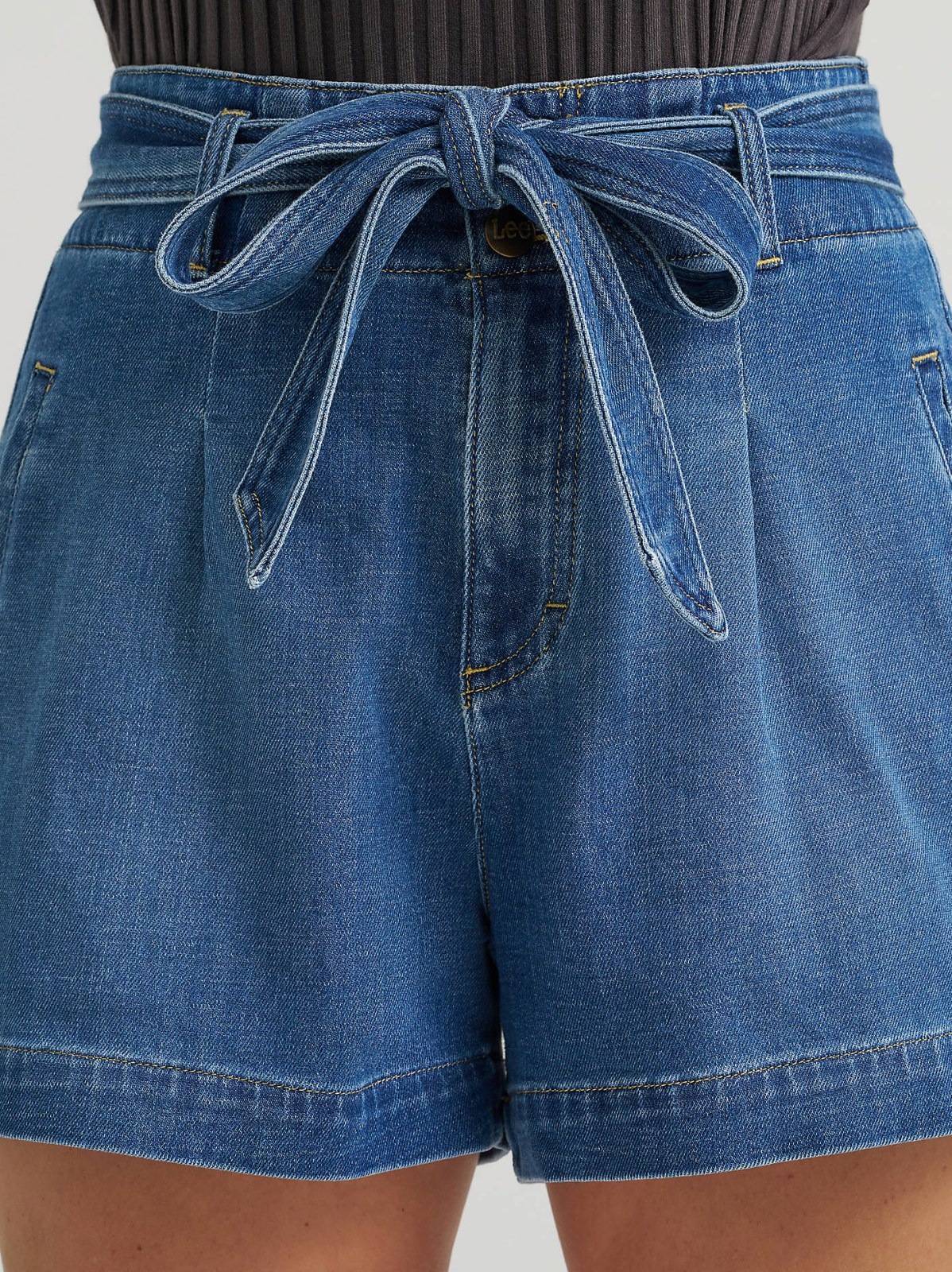 Women's High Rise Denim Bow Short - view 8