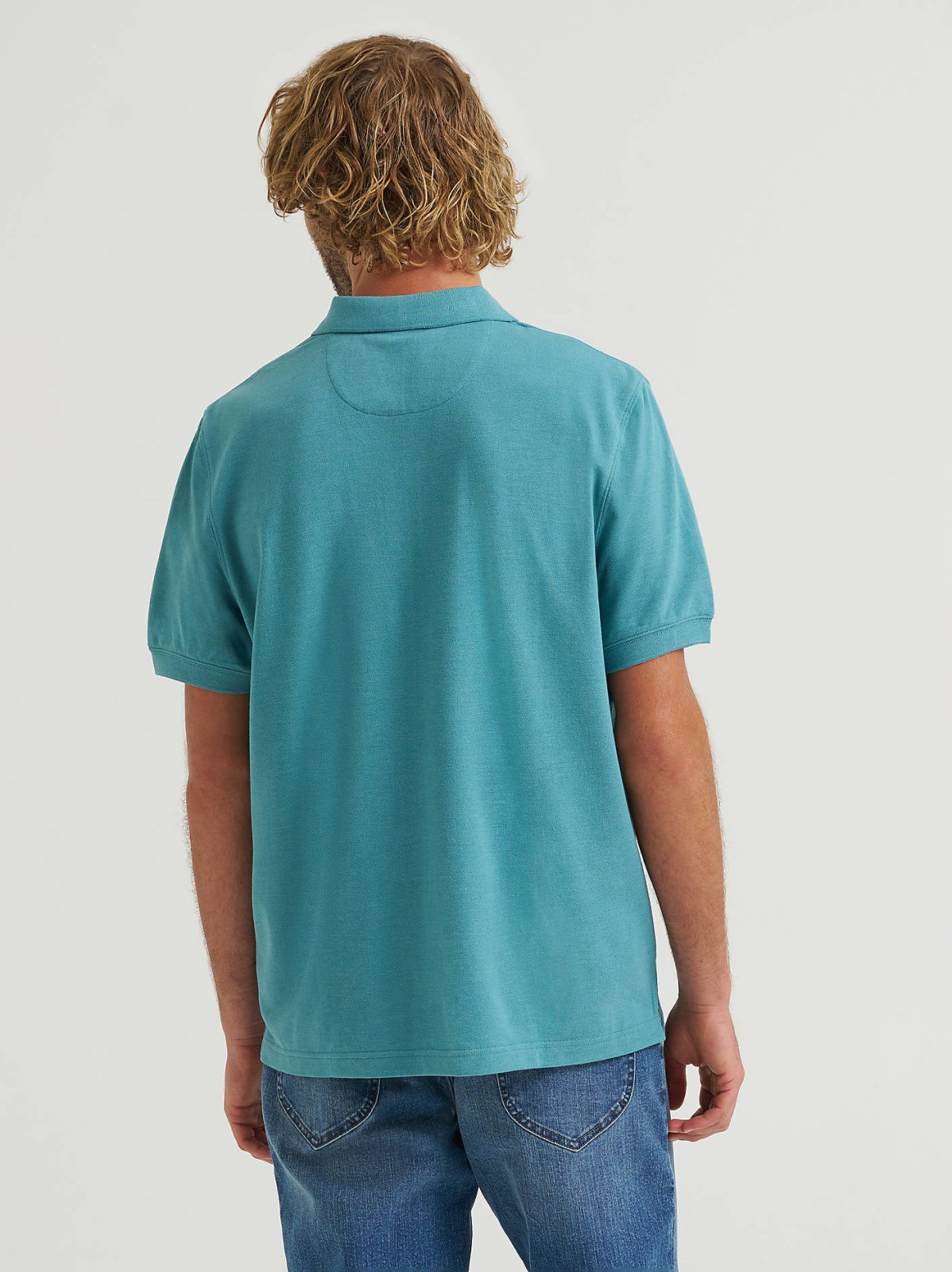 Men's Solid Mini Pique Polo Shirt - view 2