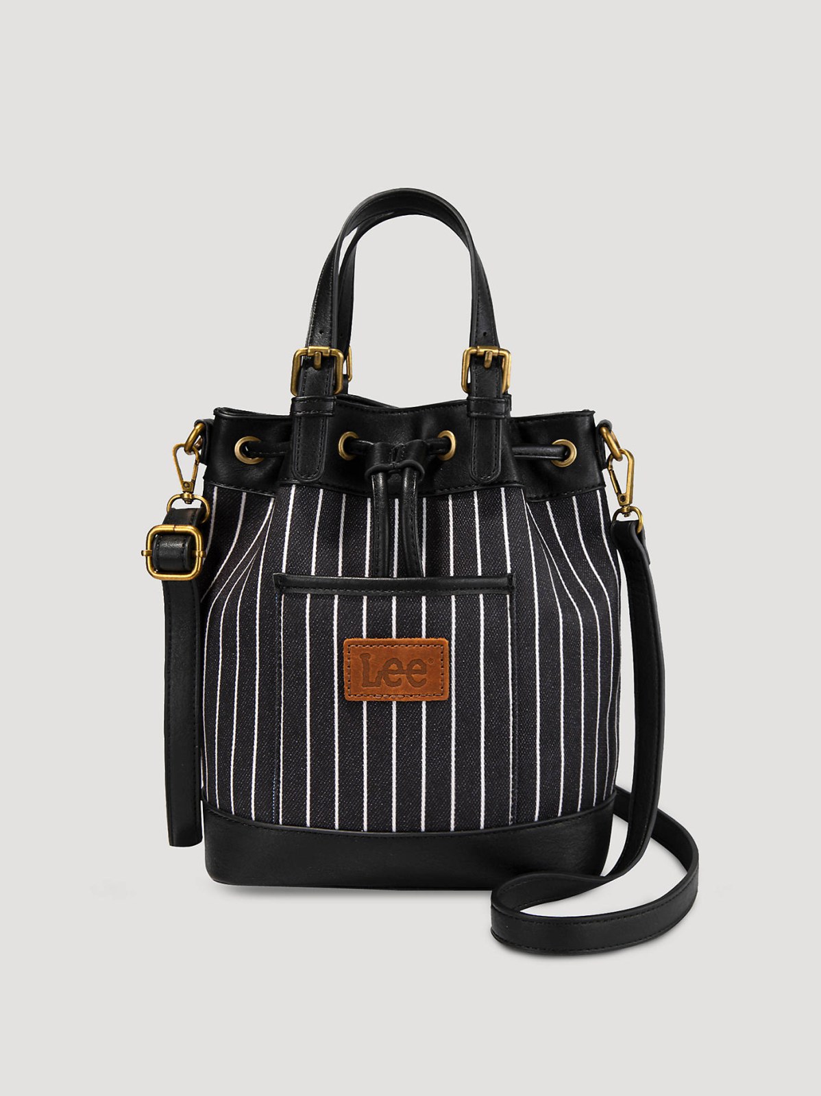 Women's Striped Bucket Backpack
