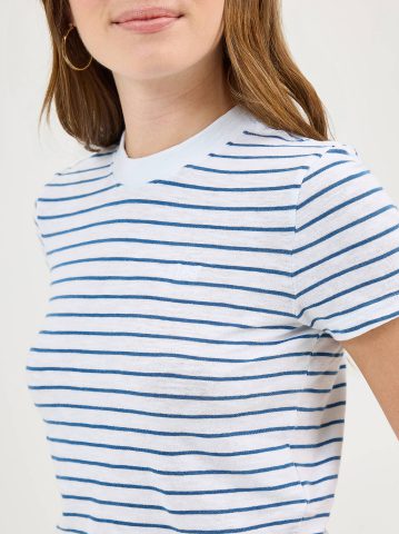 Women's Fitted Crop Logo Tee