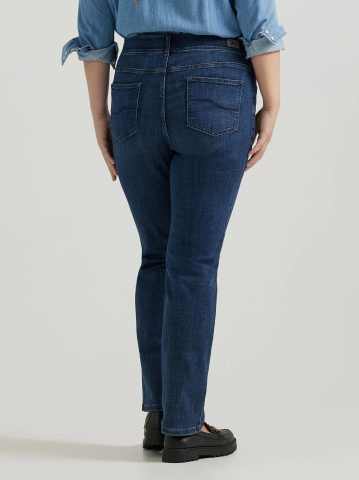 Women's Ultra Lux Comfort with Flex Motion Straight Jean (Plus)