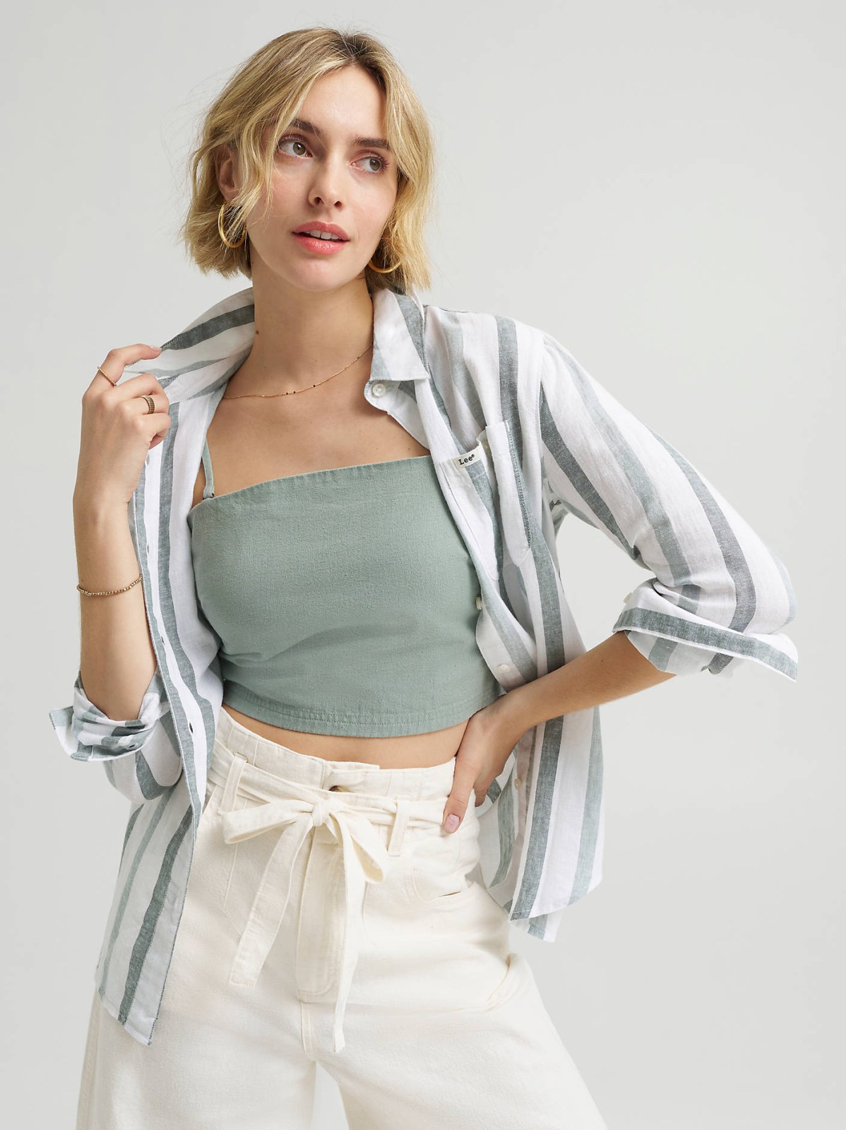 Women's All Purpose Print Button Down Shirt - view 2