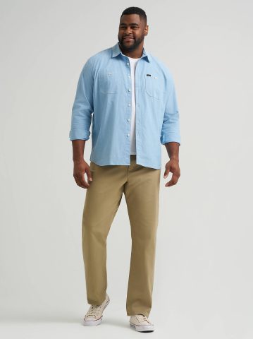 Men's Extreme Motion Relaxed Straight Twill Jean (Big & Tall)