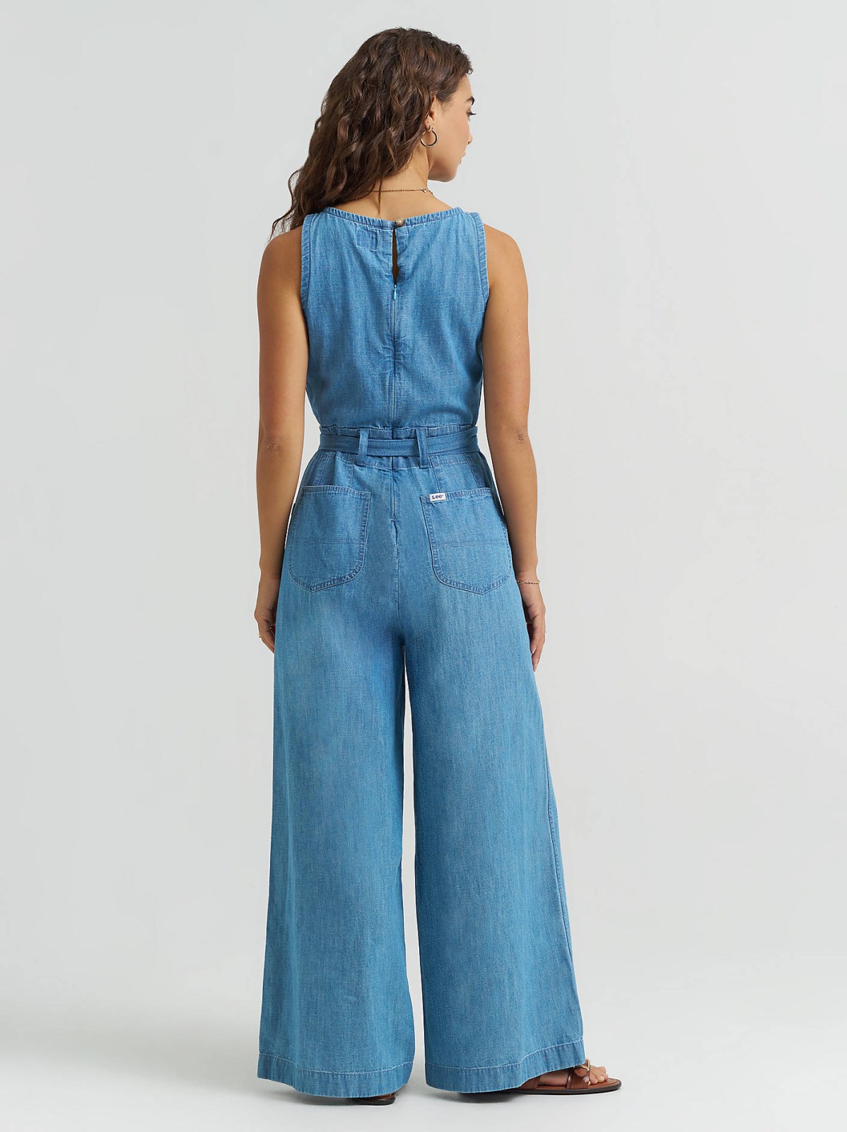 Women's Boatneck Tie Waist Jumpsuit - view 2