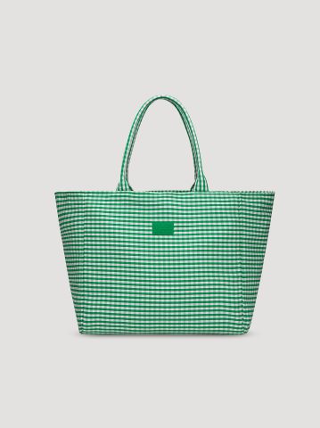 Women's Gingham Tote Bag