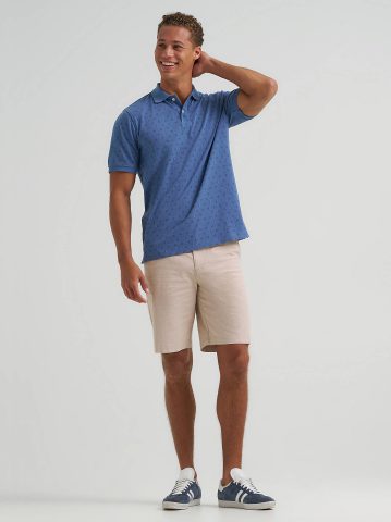 Men's Printed Pique Polo Shirt