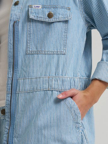 Women's Railroad Stripe Utility Jacket
