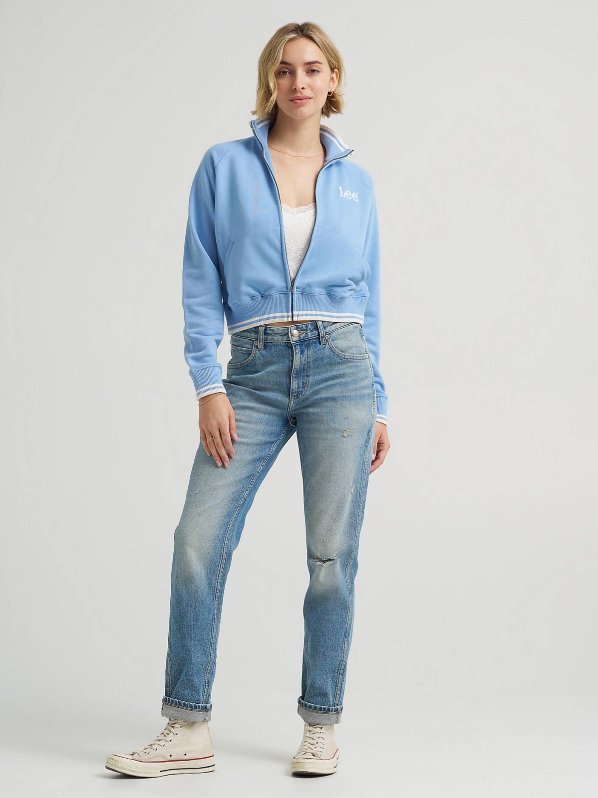 Women's Full Zip Logo Sweatshirt - view 3