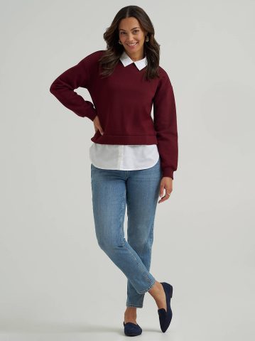 Women's Twofer Sweater Top