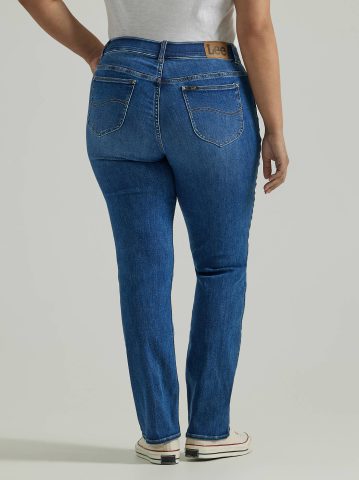 Women's Ultra Lux Comfort with Flex Motion Straight Jean (Plus)
