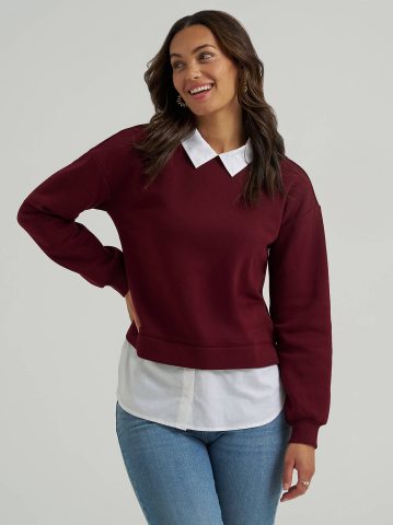Women's Twofer Sweater Top