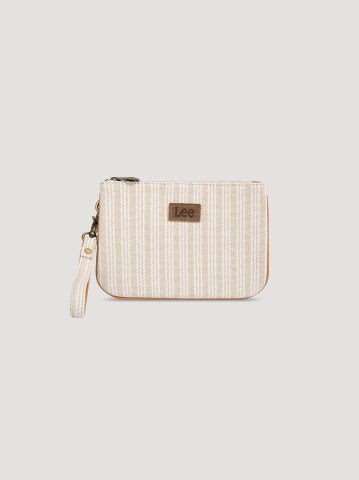 Women's Stripe Logo Wristlet Wallet