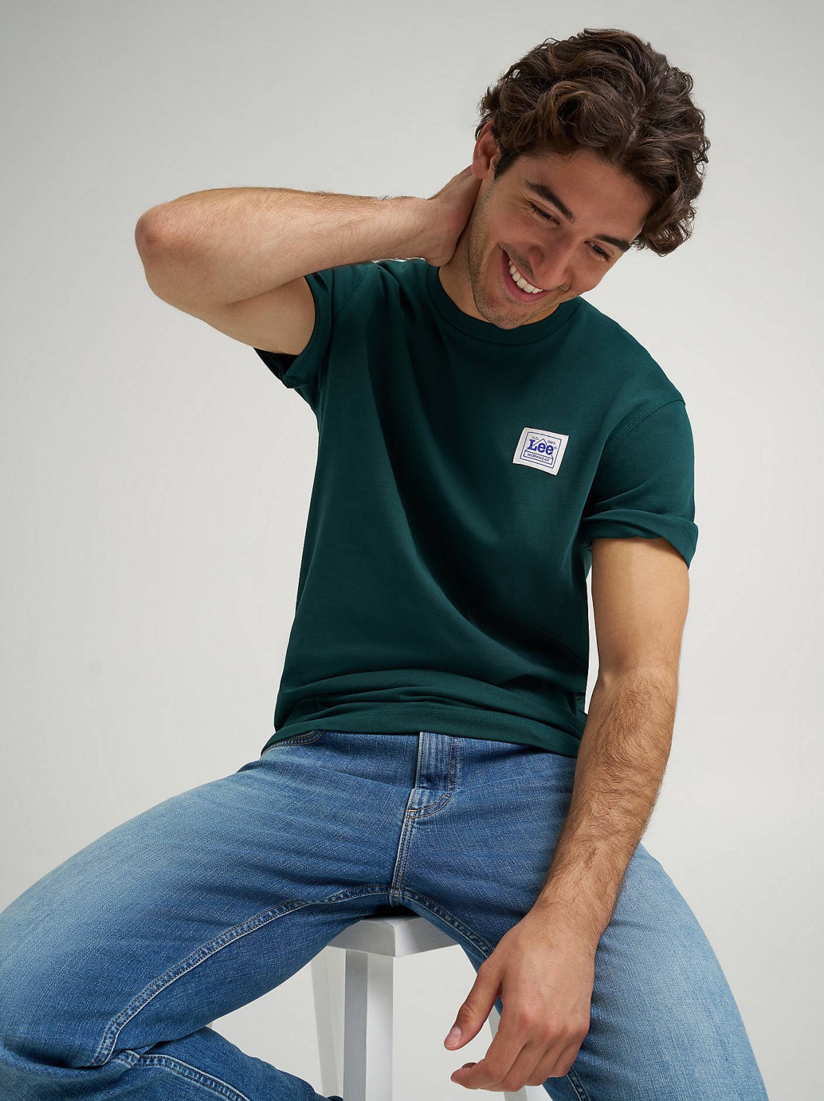 Men's Relaxed Fit Patch Logo Tee