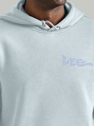 Men's Truest Blue Relaxed Graphic Hoodie