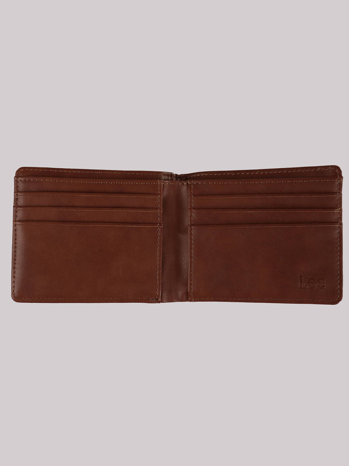 Men's Metal Logo Pebble Grain Bifold Wallet - view 2
