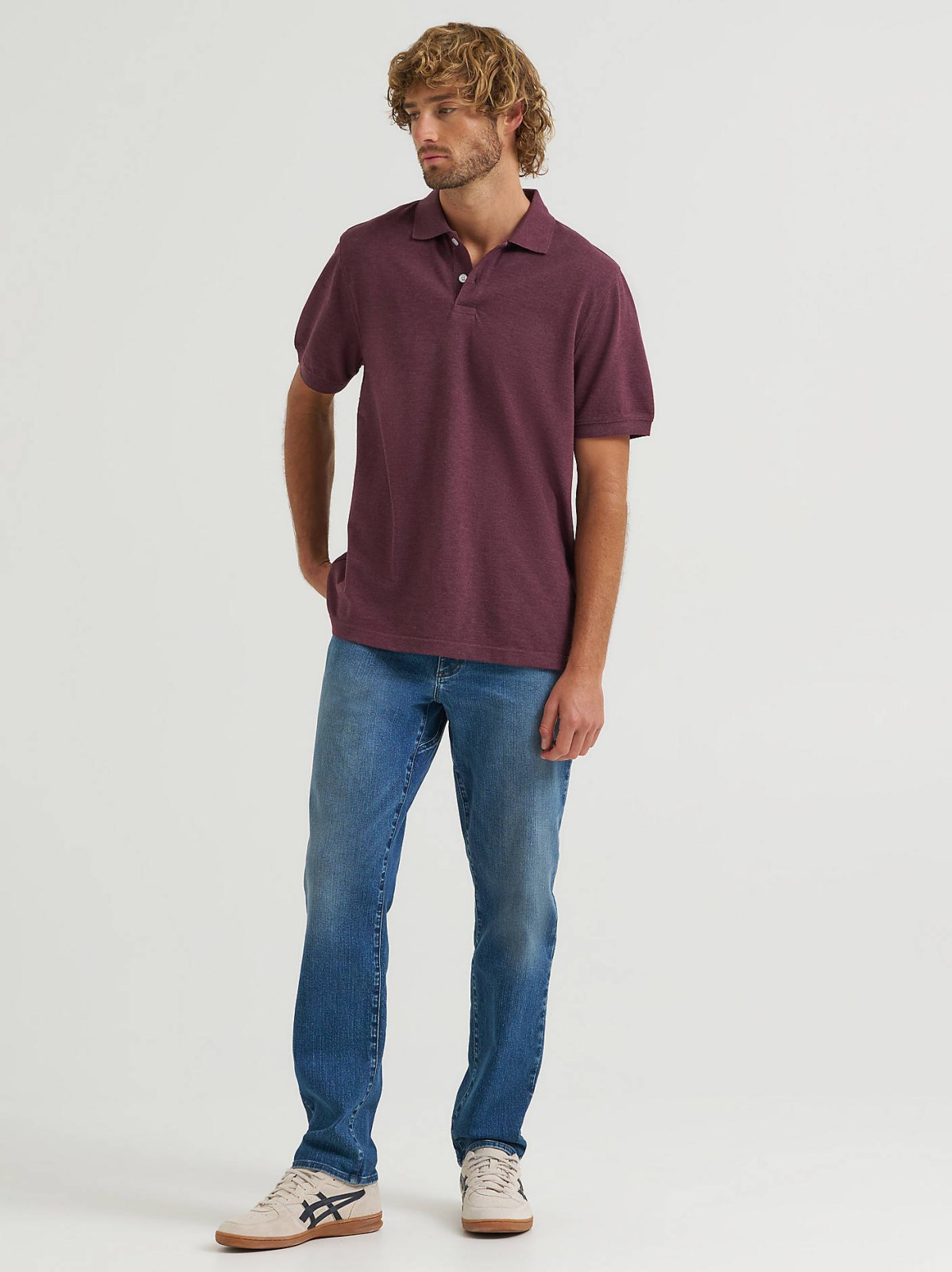 Men's Solid Mini Pique Polo Shirt - view 4