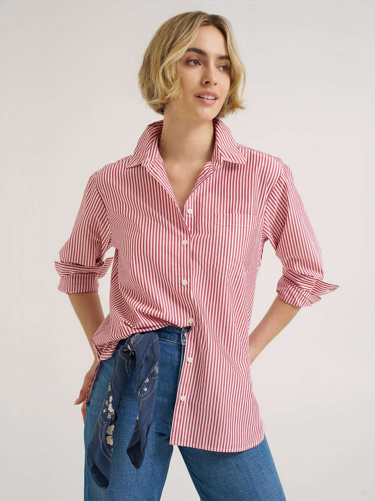 Women's Boyfriend Button Down Shirt