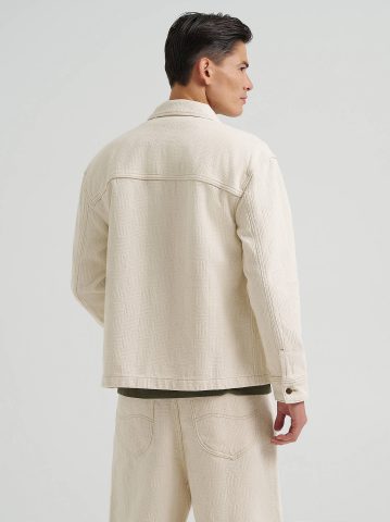 Men's Oversized Jacquard Snap Front Shirt