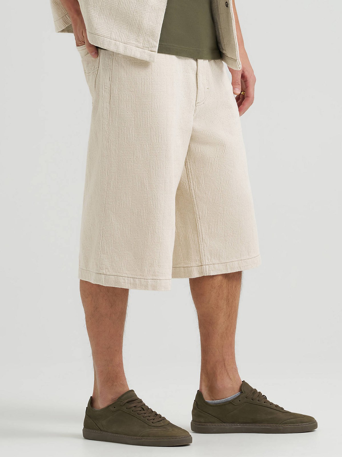 Men's Loose Jacquard Drawstring Jort - view 5