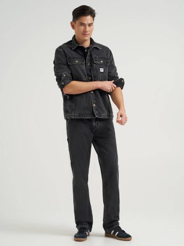 Men's 100% Cotton High Rise Loose Straight Carpenter Jean