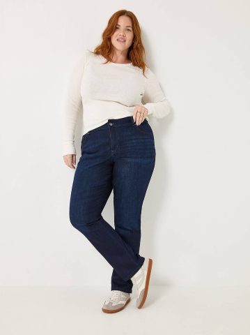 Women’s Stretch Relaxed Fit Straight Leg Jean (Plus)