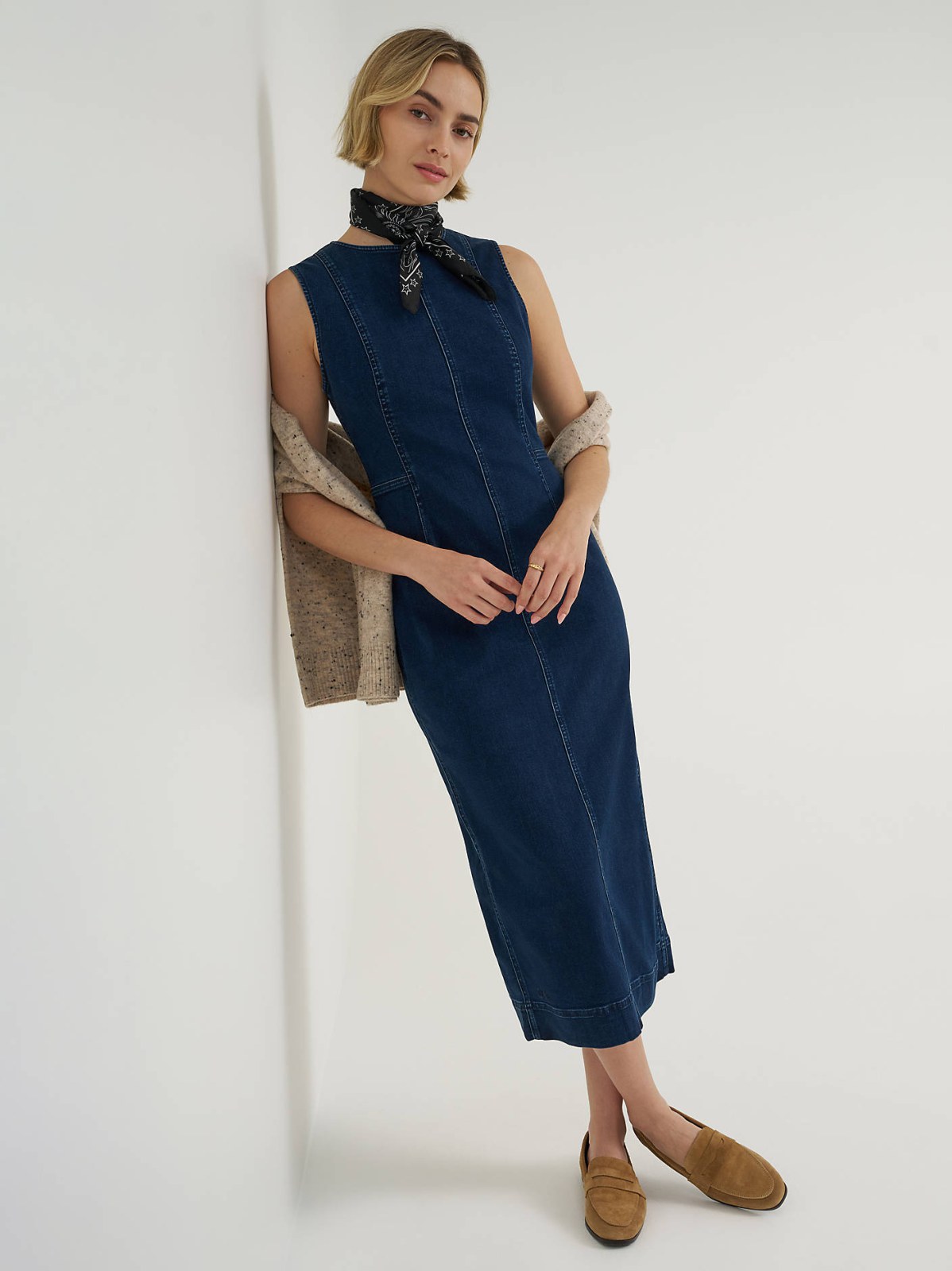 Women's Denim Sheath Dress