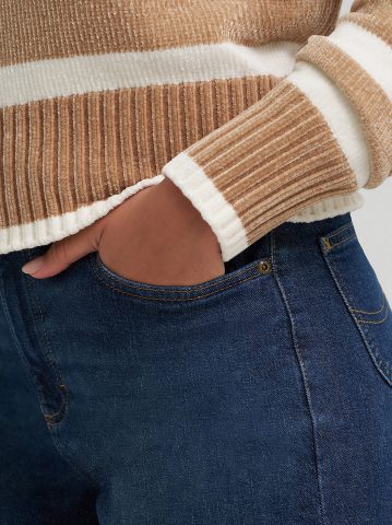 Women's Striped Chenille Sweater