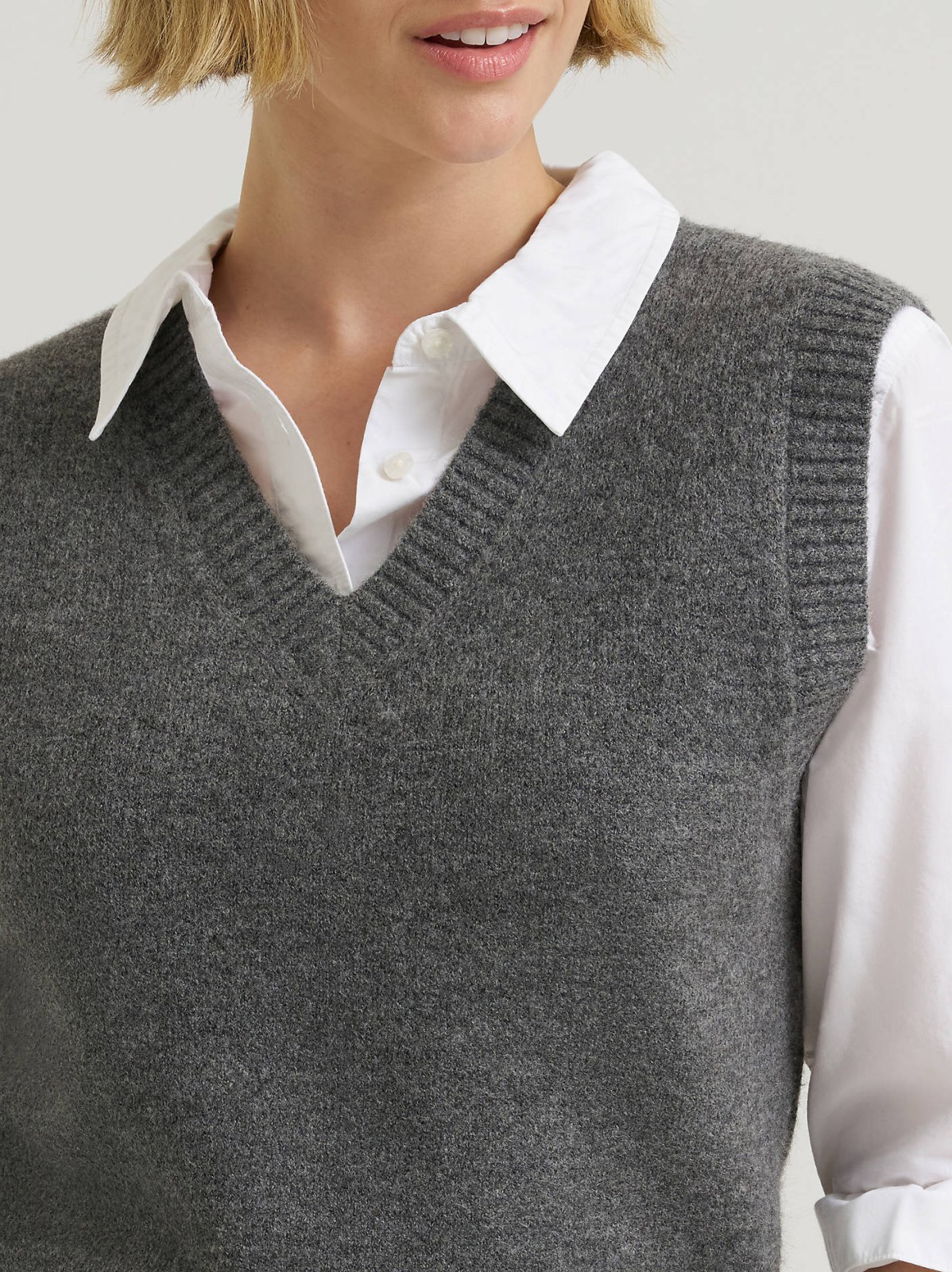 Women's V-Neck Sweater Vest - view 4
