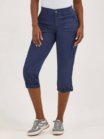 Women's Ultra Lux Comfort with Flex-to-Go Relaxed Fit Cargo Capri