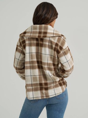 Women's Printed Sherpa Pullover