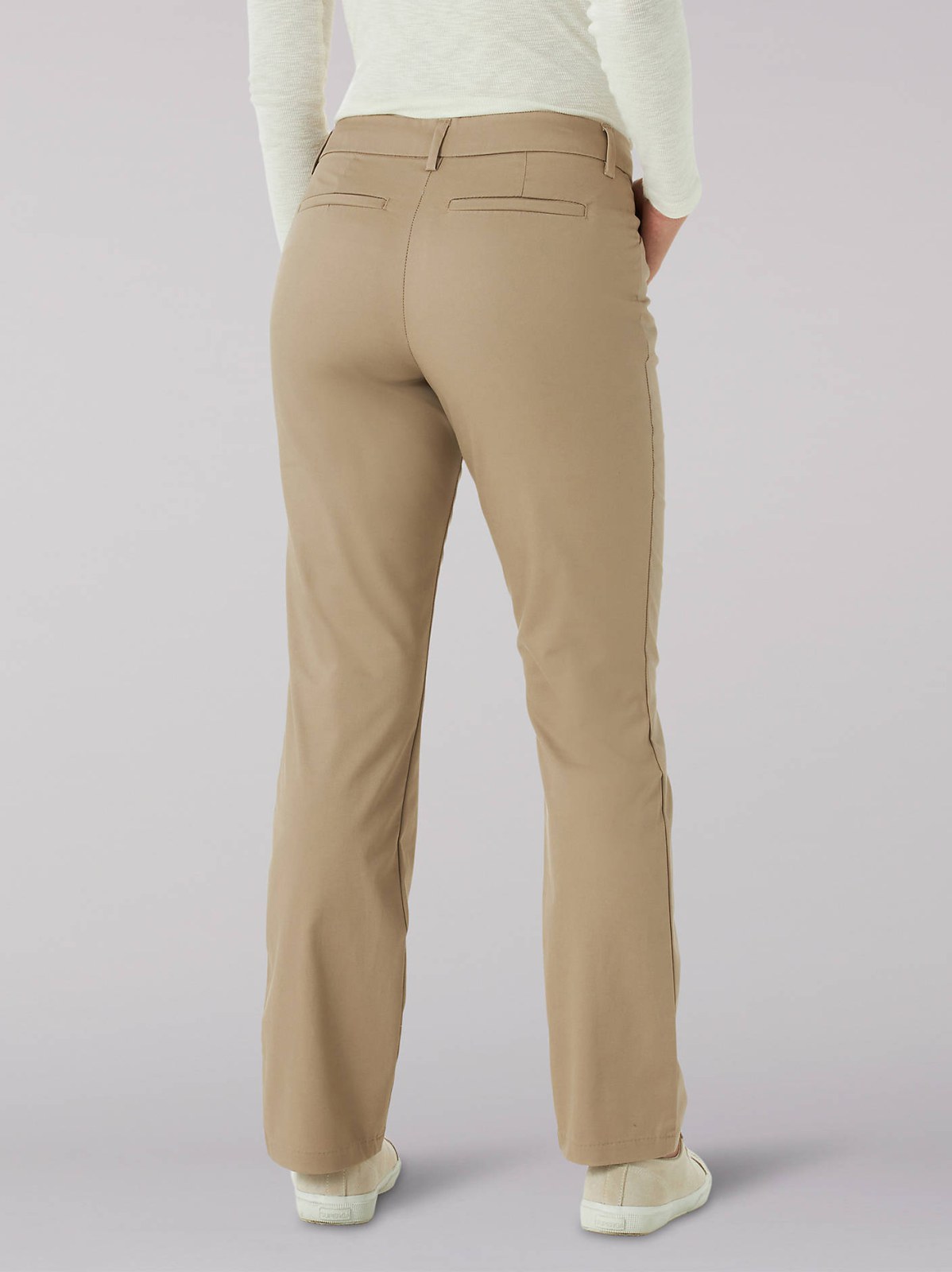Women's Wrinkle Free Relaxed Fit Straight Leg Pant (Petite) - view 2