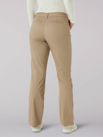 Women's Wrinkle Free Relaxed Fit Straight Leg Pant (Petite)