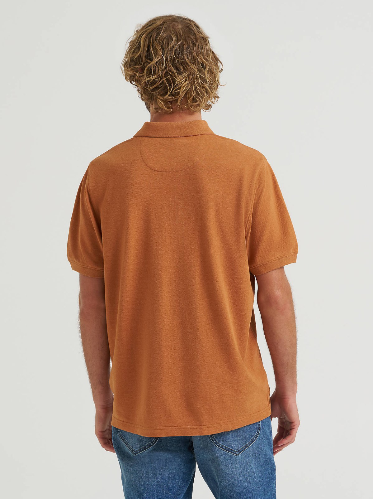 Men's Solid Mini Pique Polo Shirt - view 2