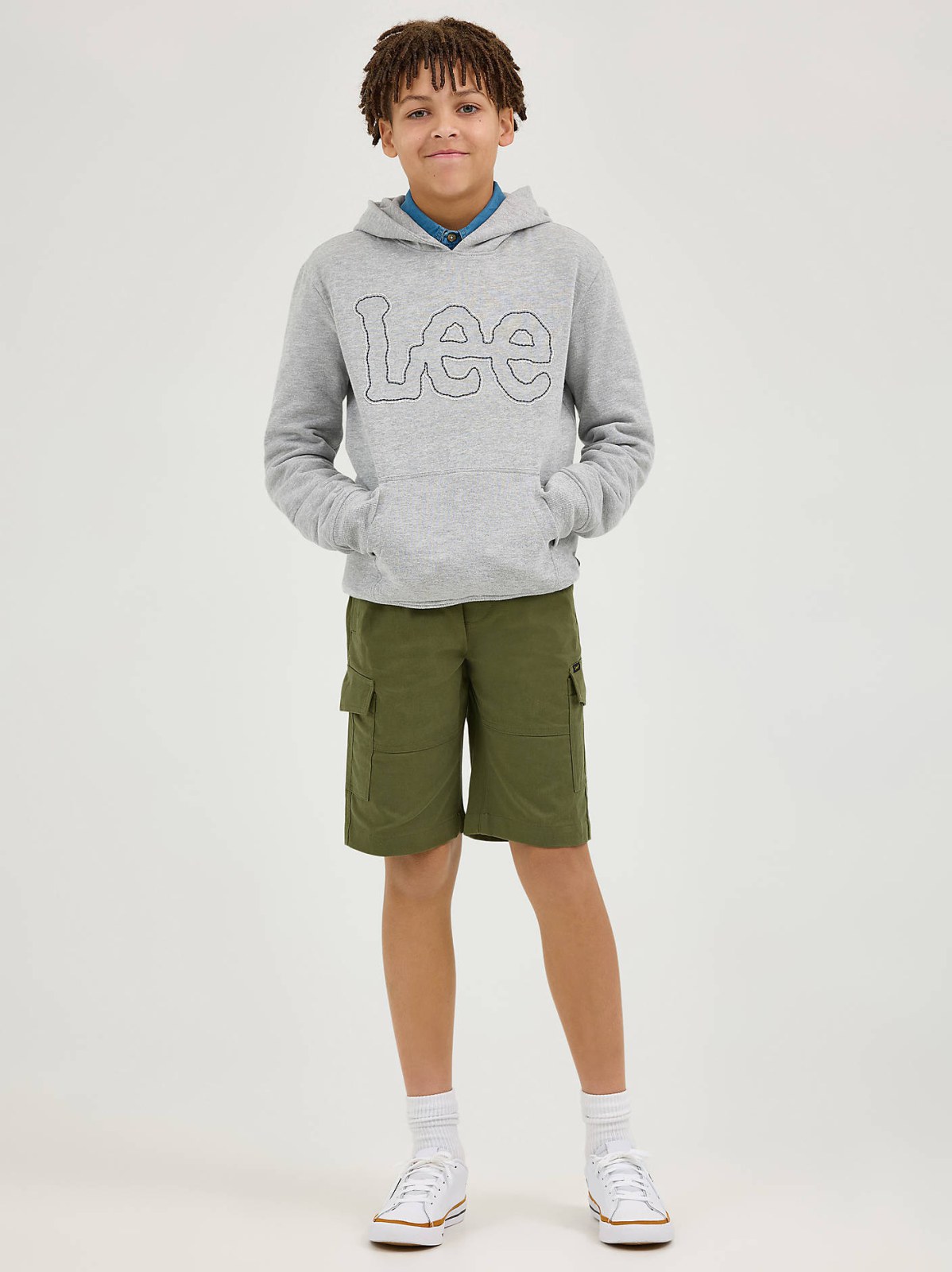 Boy's Rib Stretch Pull On Cargo Short