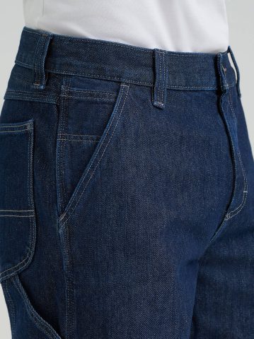 Men's 100% Cotton High Rise Loose Straight Carpenter Jean